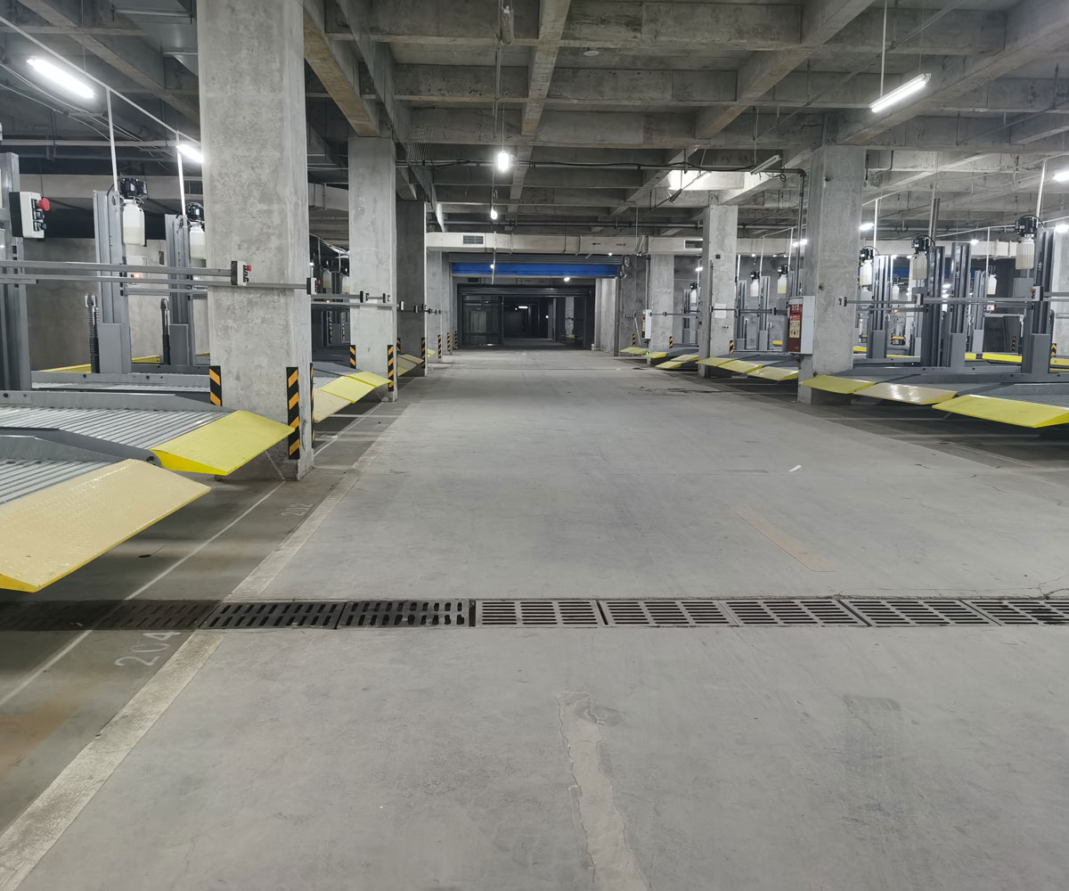 大足2層升降式立體停車庫安裝