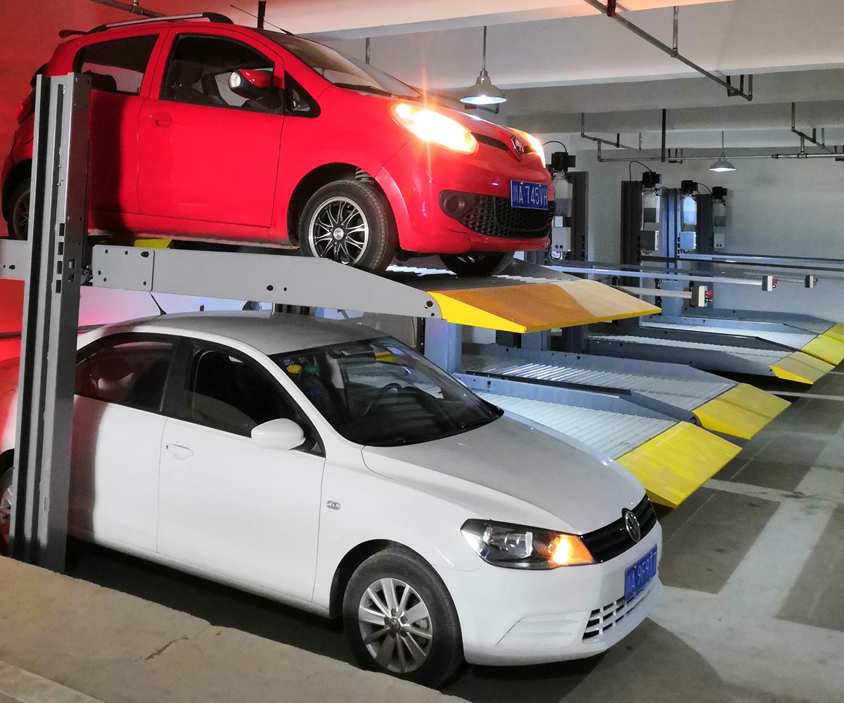地下室兩層簡易升降機械式停車設備 地下室兩層簡易升降機械式停車設備