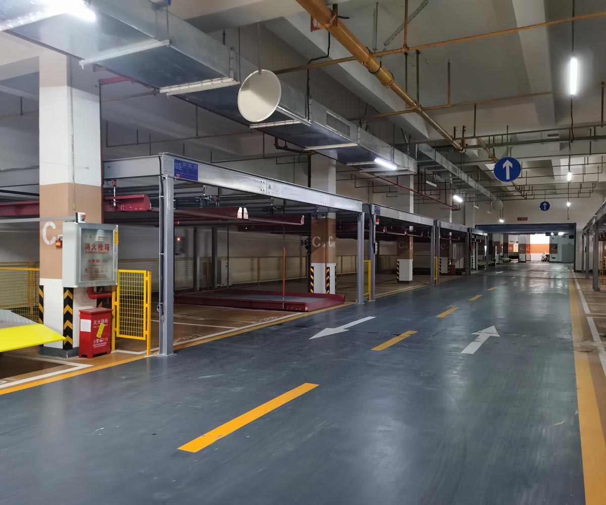 黔江地下室雙層升降式機械式停車位