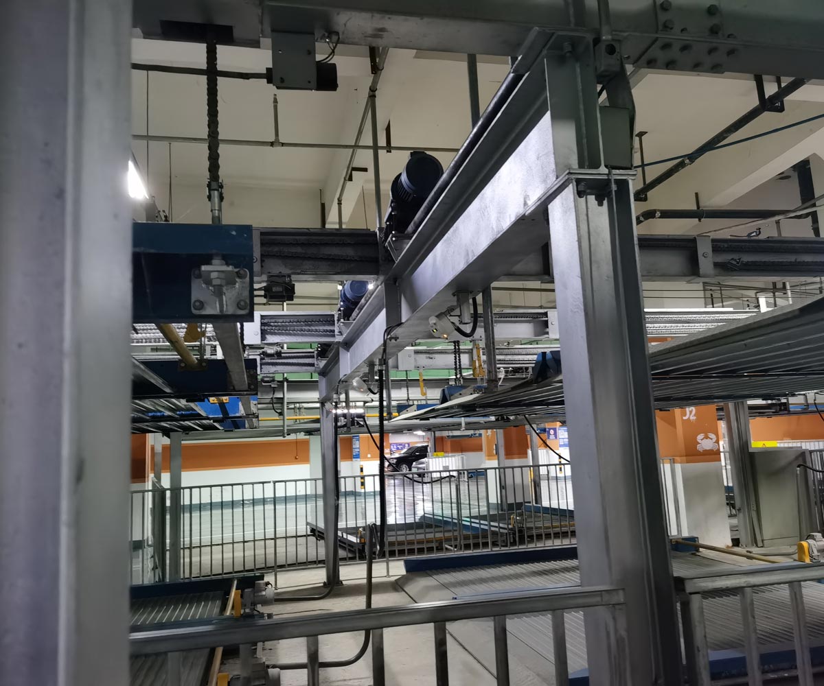 北碚負一正三地坑PSH4D1四層升降橫移機械式停車設備